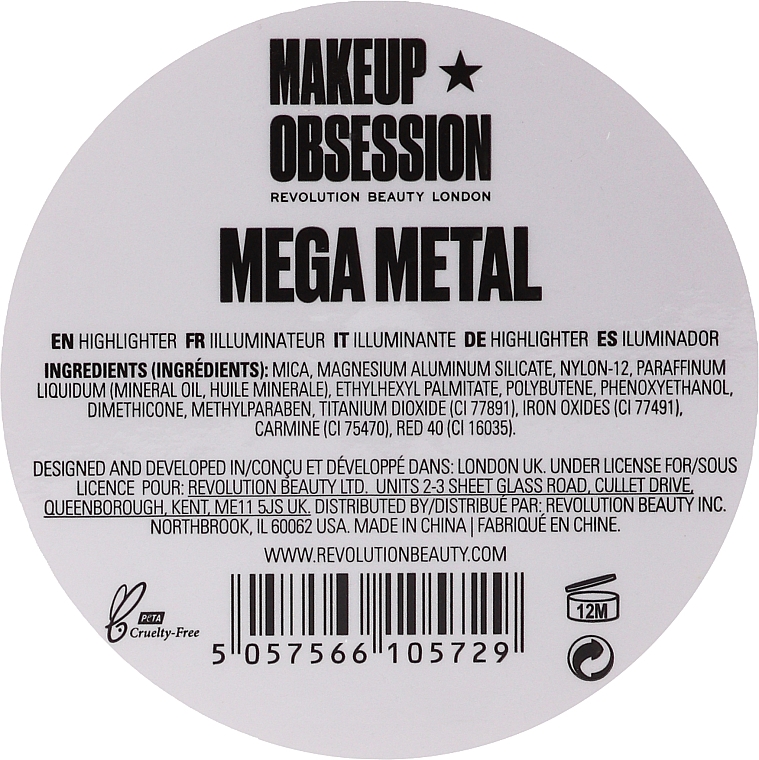 Highlighter für das Gesicht - Makeup Obsession Mega Metal Highlighter — Bild N2