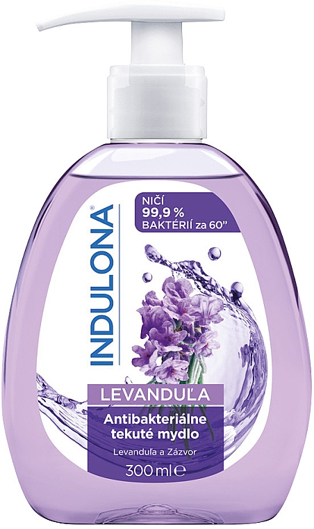 Antibakterielle Flüssigseife mit Lavendel - Indulona Lavender Antibacterial Liquid Soap — Bild N1