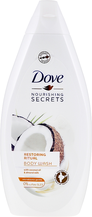 Pflegedusche mit Kokos- und Mandelduft - Dove Nourishing Secrets Restoring Ritual Shower Gel — Bild N5