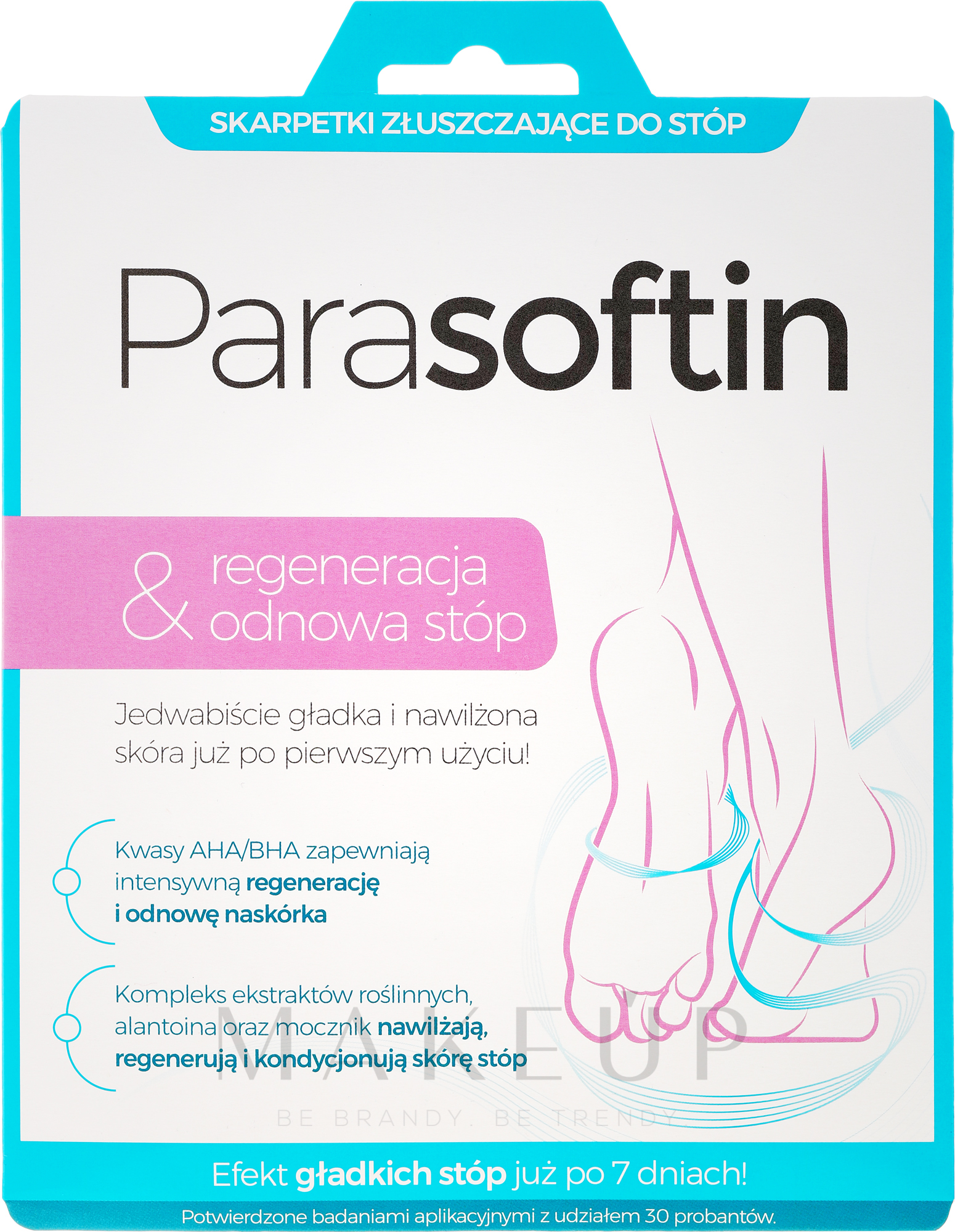 Fußpeeling in Socken - Parasoftin Exfoliating Foot Treatment Socks — Bild 2 St.