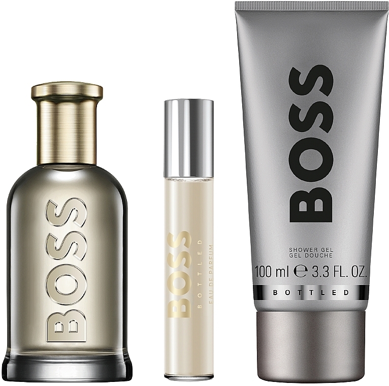 BOSS Bottled	 - Duftset (Eau de Parfum 100ml + Eau de Parfum 10ml + Duschgel 100ml)  — Bild N1