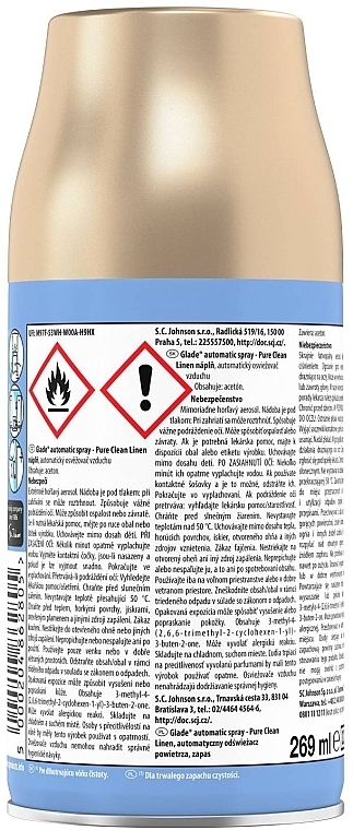 Raumspray Sandelholz und Jasmin - Glade Automatic Spray Pure Clean Linen  — Bild N2