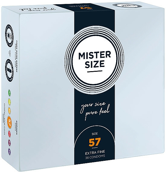 Kondome aus Latex Größe 57 36 St. - Mister Size Extra Fine Condoms — Bild N1