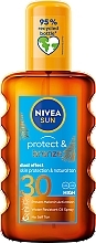 Düfte, Parfümerie und Kosmetik Schutzspray nach dem Sonnenbad - Nivea Sun Protect & Bronze SPF30 Dual Effect Spray