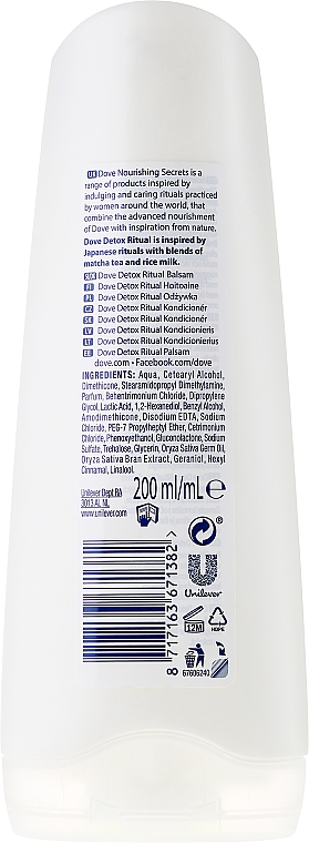 Detox Ritual Haarspülung mit Matcha und Reismilch - Dove Nourishing Secrets — Bild N2