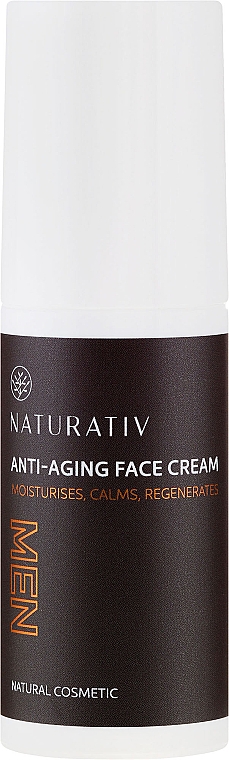 Feuchtigkeitsspendende und beruhigende Anti-Aging Gesichtscreme für Männer - Naturativ Men Face Cream — Bild N2