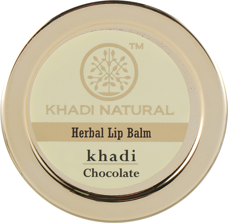 Natürlicher ayurvedischer Lippenbalsam Chocolate - Khadi Natural Ayurvedic Herbal Lip Balm Chocolate — Bild N1