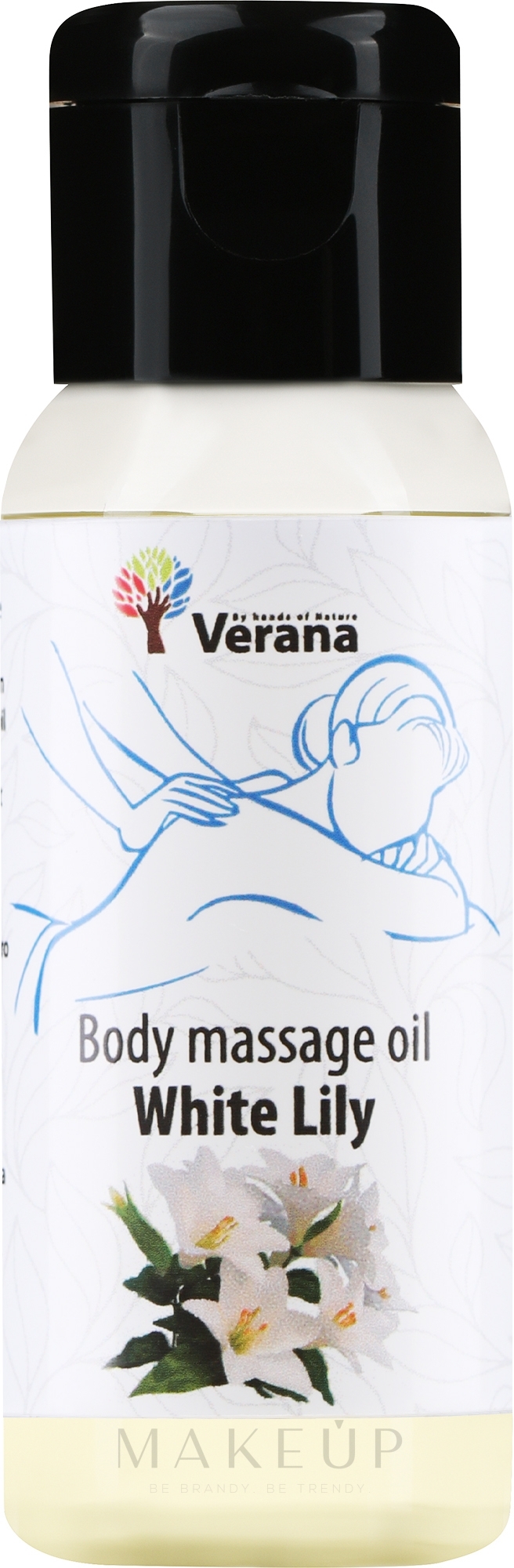 Massageöl für den Körper White Lily Flower - Verana Body Massage Oil  — Bild 30 ml