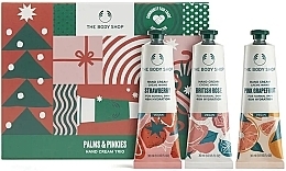 Düfte, Parfümerie und Kosmetik Handpflegeset - The Body Shop Palms & Pinkies Hand Cream Trio (Handcreme 3x30ml)
