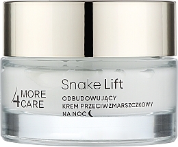 Düfte, Parfümerie und Kosmetik Revitalisierende Nachtcreme - More4Care Snake Lift Rebuilding Anti-Wrinkle Night Cream