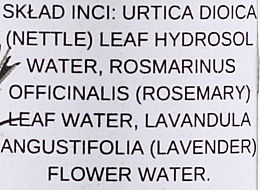Stärkendes Haarspray mit Lavendel-, Rosmarin- und Brennnessel-Hydrolat ohne Ausspülen - Mira Hydrolate — Bild N3