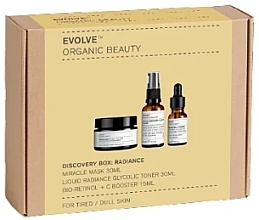 Düfte, Parfümerie und Kosmetik Set - Evolve Organic Beauty (mask/30ml + tonic/30ml + booster/15ml)