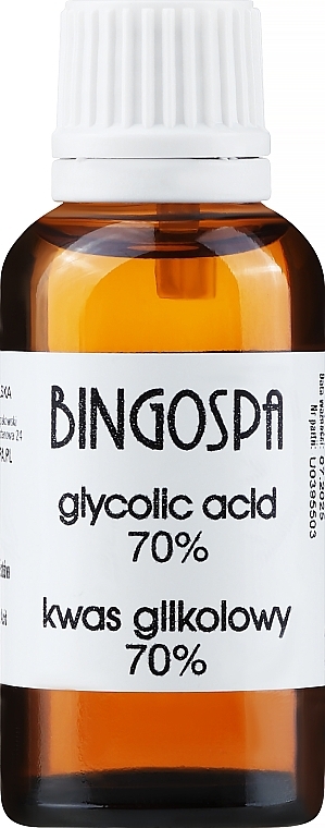 Glykolsäure 70% pH 0,1 (für professionellen Gebrauch) - BingoSpa Glicolic Acid