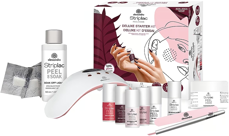 Set - Alessandro International Striplac Peel Or Soak Deluxe Starter Kit — Bild N1