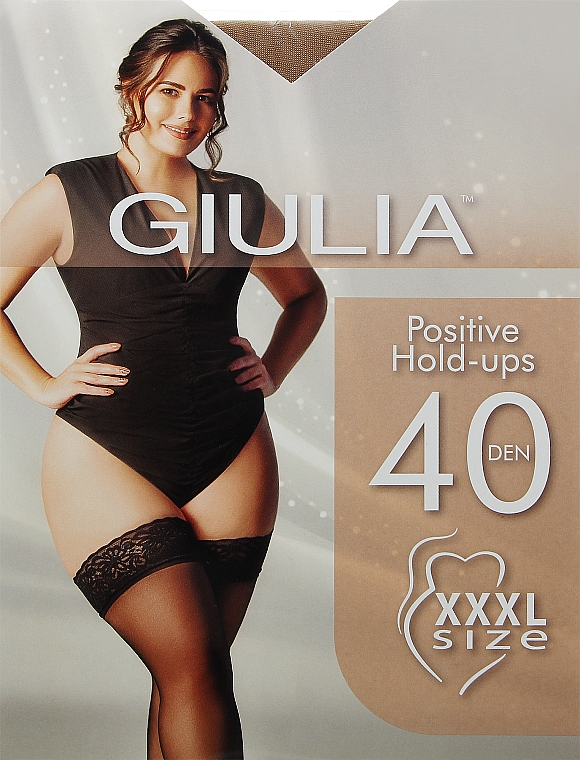 Damenstrümpfe Positive Hold Ups 40 Den daino - Giulia — Bild N1