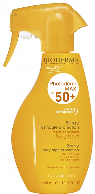 Wasserfestes Sonnenschutzspray für den Körper mit hypoallergener Formel SPF 50 - Bioderma Photoderm Max Spray SPF50 — Bild N1