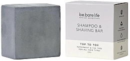 Düfte, Parfümerie und Kosmetik 2in1 Festes Shampoo und Rasierseife - Be.Bare Life Top To Toe Shampoo & Shaving Bar