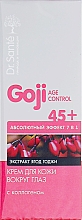 Düfte, Parfümerie und Kosmetik Creme für die Augenpartie mit Kollagen - Dr. Sante Goji Age Control Eye Cream 45+