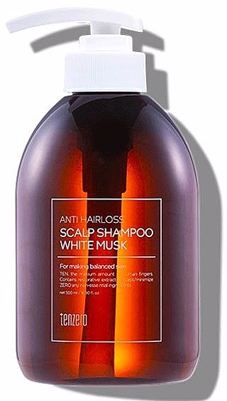 Shampoo gegen Haarausfall mit weißem Moschus - Tenzero Anti Hairloss Scalp Shampoo White Musk — Bild N1