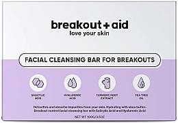 Reinigende Gesichtsseife gegen Akne - Breakout + Aid Facial Cleansing Bar For Breakouts — Bild N1