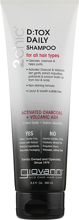 Shampoo - Giovanni 2Chic D:tox Daily Shampoo — Bild N1