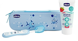 Düfte, Parfümerie und Kosmetik Reiseset blau - Chicco (Toothbrush + Toothpaste/50ml)