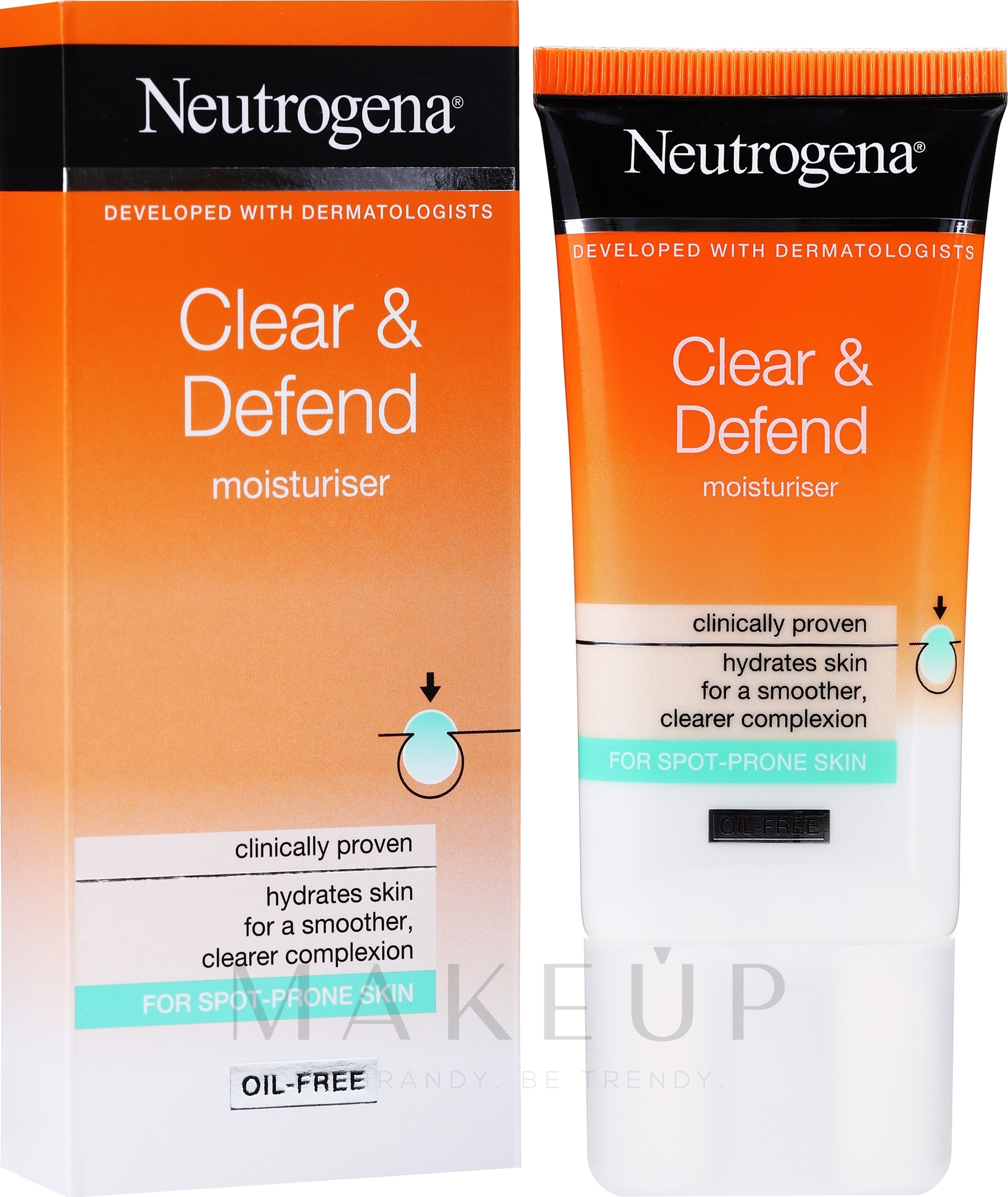 Ölfreie feuchtigkeitsspendende Gesichtscreme - Neutrogena Visibly Clear Spot Proofing Oil-Free Moisturiser Cream — Bild 50 ml