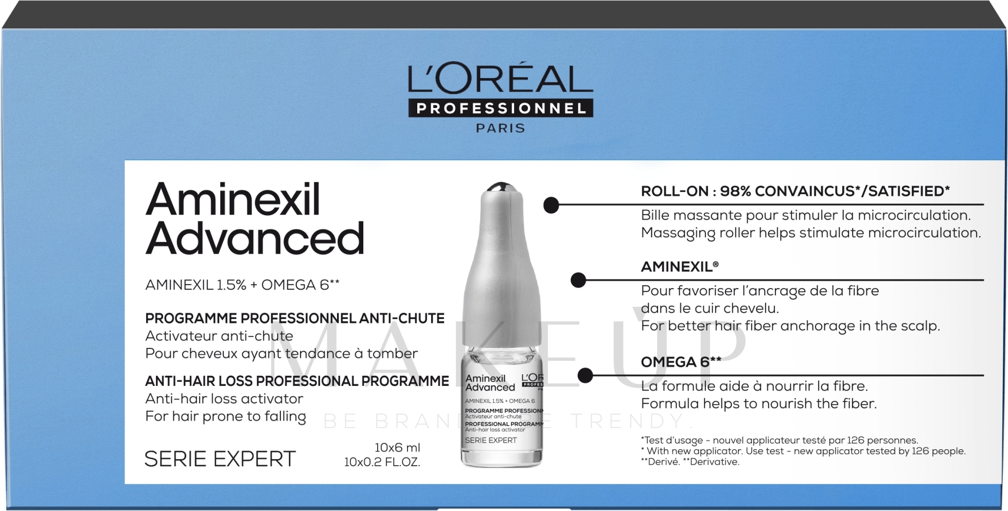 Ampullen gegen Haarausfall - L'Oreal Professionnel Serie Expert Aminexil Advanced — Bild 10 x 6 ml