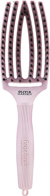 Haarbürste Pastellrosa - Olivia Garden Fingerbrush Bloom Edelweiss — Bild N1