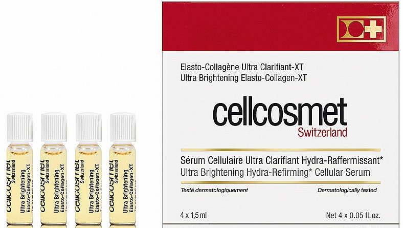 Anti-Flecken zellulares Gesichtsserum mit Kollagen und Kamille - Cellcosmet Elasto-Collagen Ultra Brightening-XT — Bild N1