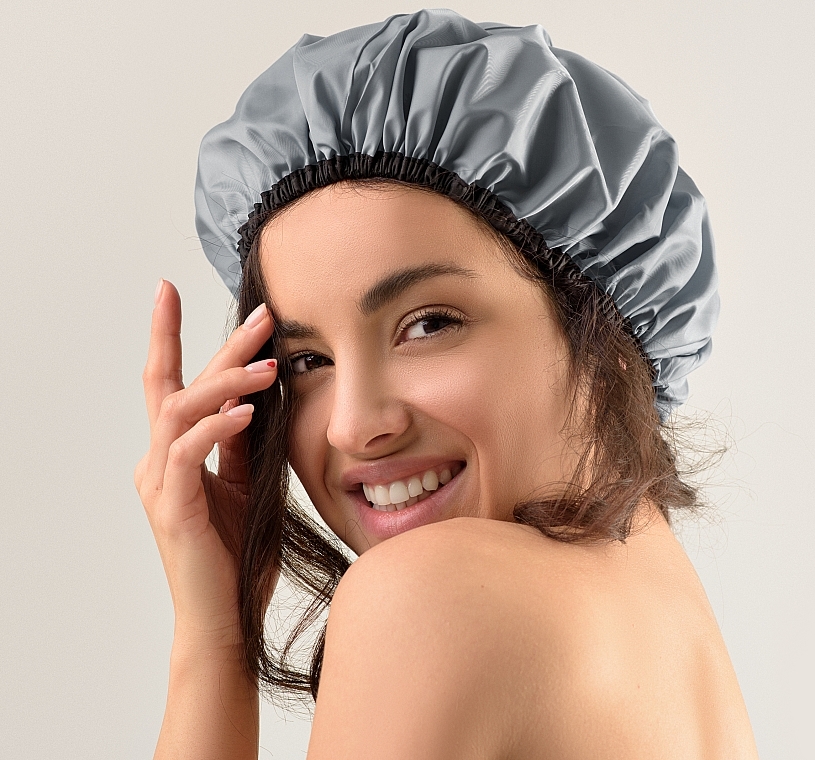 Duschhaube grau Chic - MAKEUP Bath Cap Gray — Bild N3