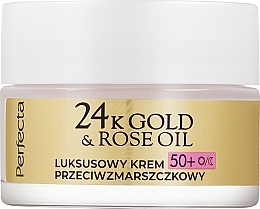 Anti-Falten-Gesichtscreme - Perfecta 24k Gold & Rose Oil Anti-Wrincle Cream 50+  — Bild N2