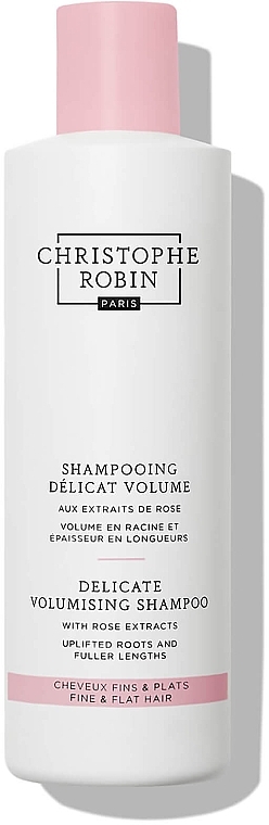 Schützendes Volumen-Shampoo mit Rosenextrakt für dünnes, gefärbtes und empfindliches Haar - Christophe Robin Delicate Volume Shampoo with Rose Extracts — Bild N2