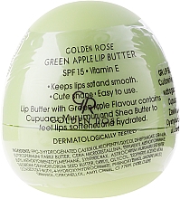 Düfte, Parfümerie und Kosmetik Lippenbutter mit Grünapfelduft SPF 15 - Golden Rose Lip Butter SPF15 Green Apple
