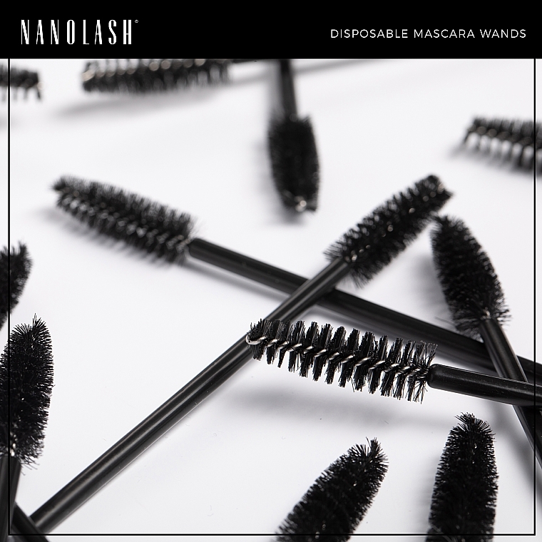 Einweg-Augenbrauen-Wimpernbürsten 50 St. - Nanolash Disposable Mascara Wands — Bild N6