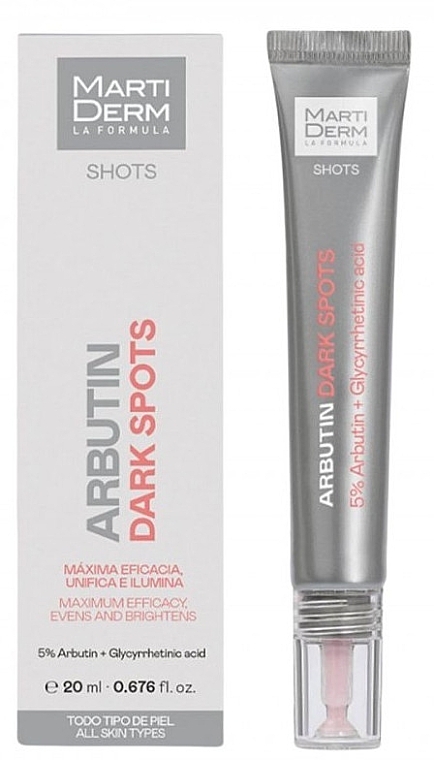 Creme-Gel für dunkle Flecken - MartiDerm Shots Arbutin Dark Spots — Bild N2