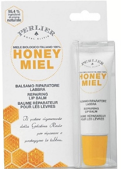 Revitalisierender Lippenbalsam - Perlier Honey Miel Honey Repairing Lip Balm — Bild N2