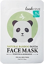 Düfte, Parfümerie und Kosmetik Tuchmaske für das Gesicht mit Bambusextrakt - Look At Me Natural Bamboo Panda Face Mask