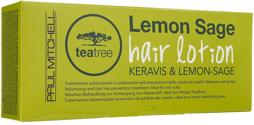 Regenerierende Lotion gegen Haarausfall mit Teebaumextrakt und Zitrone - Paul Mitchell Tea Tree Hair Lotion Keravis and Lemon–Sage
