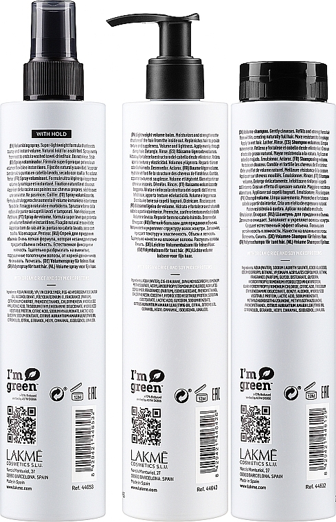 Haarpflegeset - Lakme Teknia Retail Pack Body Maker (Shampoo 300ml + Haarbalsam 300ml + Haarspray 300ml) — Bild N3