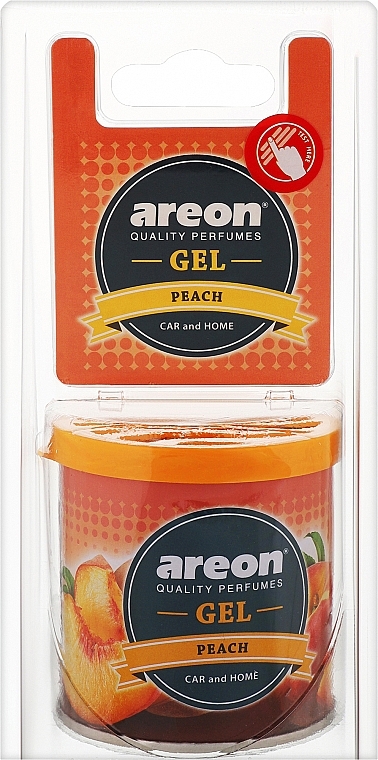 Gel-Lufterfrischer Pfirsich - Areon Gel Can Blister Peach  — Bild N1