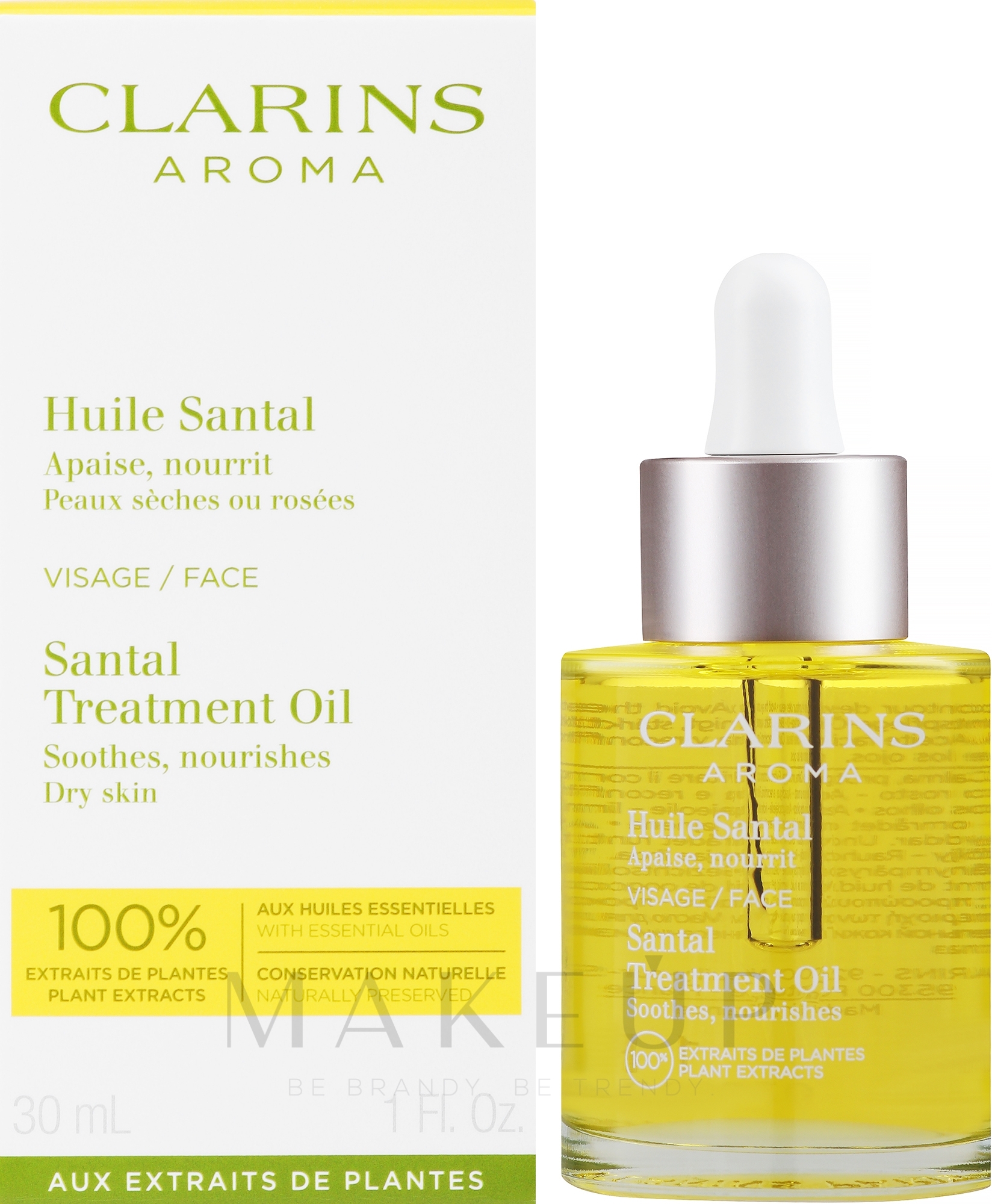 Gesichtsöl für trockene Haut - Clarins Santal Face Treatment Oil — Bild 30 ml