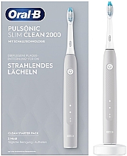 Elektrische Zahnbürste Pulsonic Slim Clean 2000 grau - Oral-B Pulsonic Slim Clean 2000 Gray — Bild N1