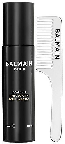 Haarpflegeset - Balmain Signature Men's Giftset (Bartöl 30ml + Haarshampoo 200ml + Kopfhautpeeling 100g + Bartkamm 1 St.) — Bild N5