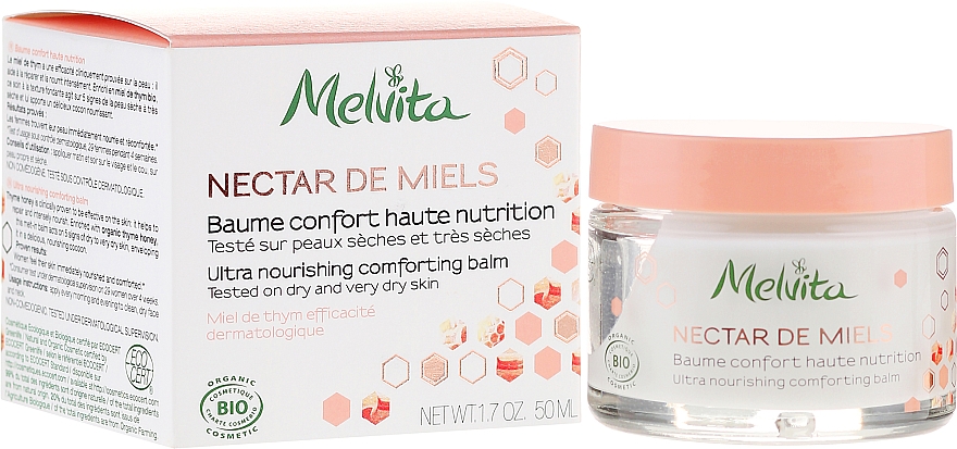 Pflegender Gesichtsbalsam - Melvita Nectar de Miels Baume Confort Haute Nutrition — Bild N1