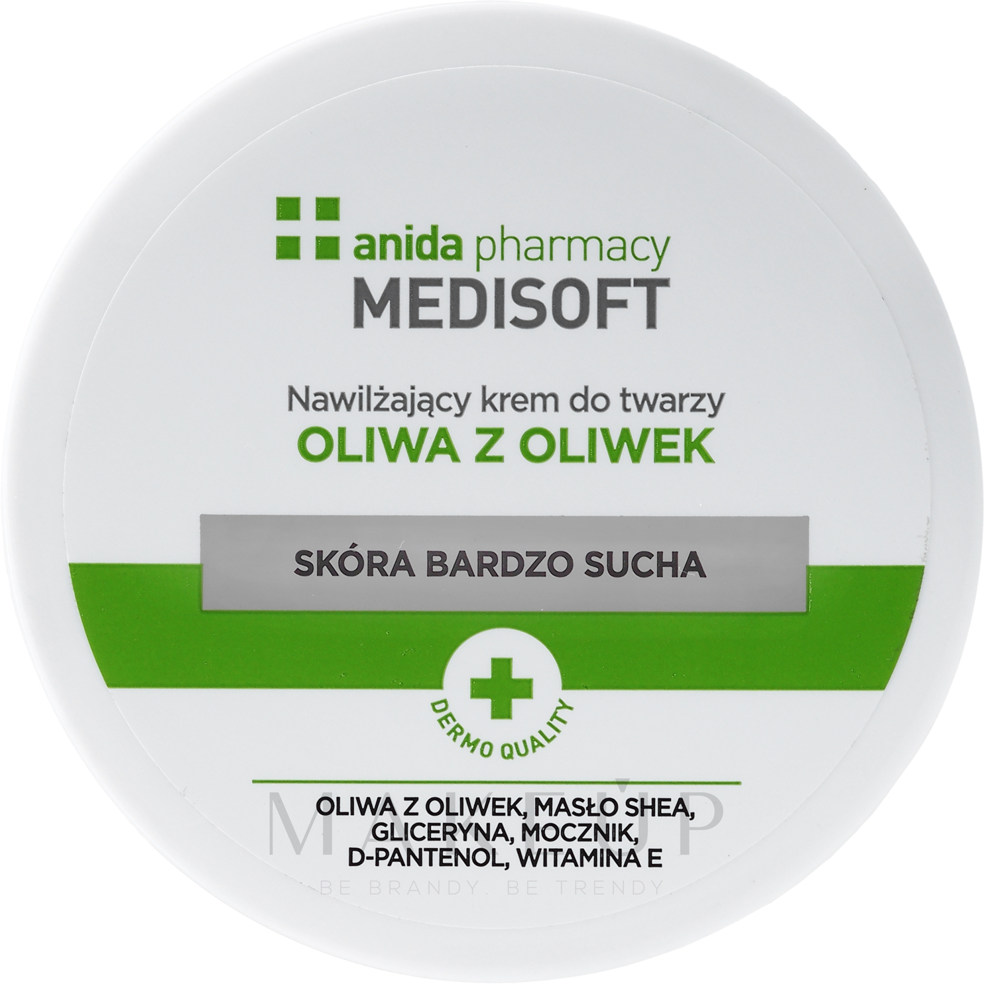 Feuchtigkeitsspendende Gesichtscreme mit Olivenöl - Anida Medisoft — Bild 100 ml