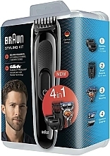 Trimmer - Braun Styling Kit 4-In-1 Hair And Beard Trimmer + Gilette Fusion 5 SK3000 — Bild N4