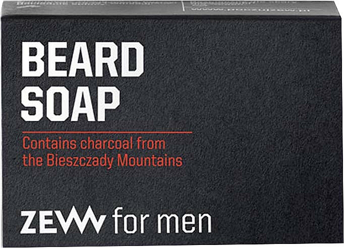 Natürliche Bartseife mit Aktivkohle - Zew For Men Natural Beard Soap