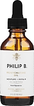 Verjüngendes Haaröl mit ätherischen Ölen aus Pflanzen, Nüssen und Blumen - Philip B Rejuvenating Oil — Bild N1