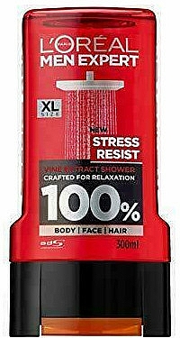 Duschgel für Gesicht, Körper und Haar - L'Oreal Paris Men Expert Stress Resist Shower Gel — Bild N1